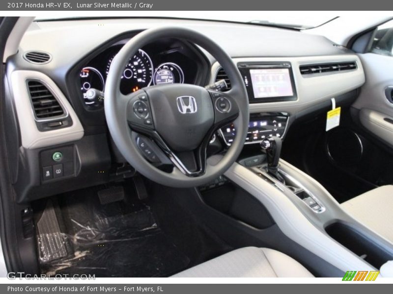 Lunar Silver Metallic / Gray 2017 Honda HR-V EX
