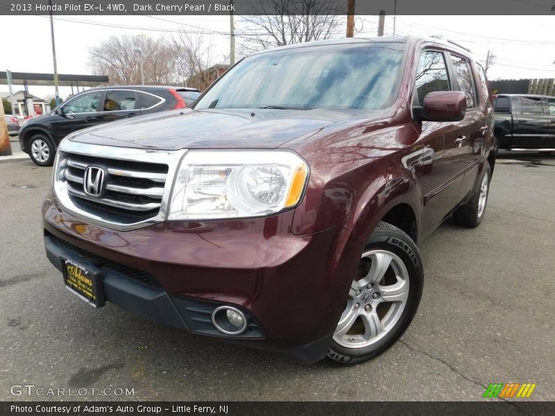 Dark Cherry Pearl / Black 2013 Honda Pilot EX-L 4WD