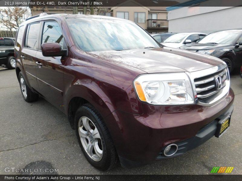 Dark Cherry Pearl / Black 2013 Honda Pilot EX-L 4WD