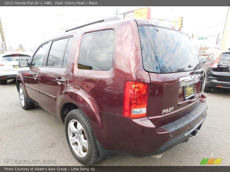 Dark Cherry Pearl / Black 2013 Honda Pilot EX-L 4WD
