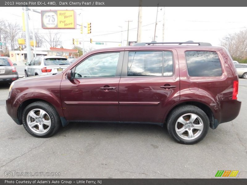 Dark Cherry Pearl / Black 2013 Honda Pilot EX-L 4WD