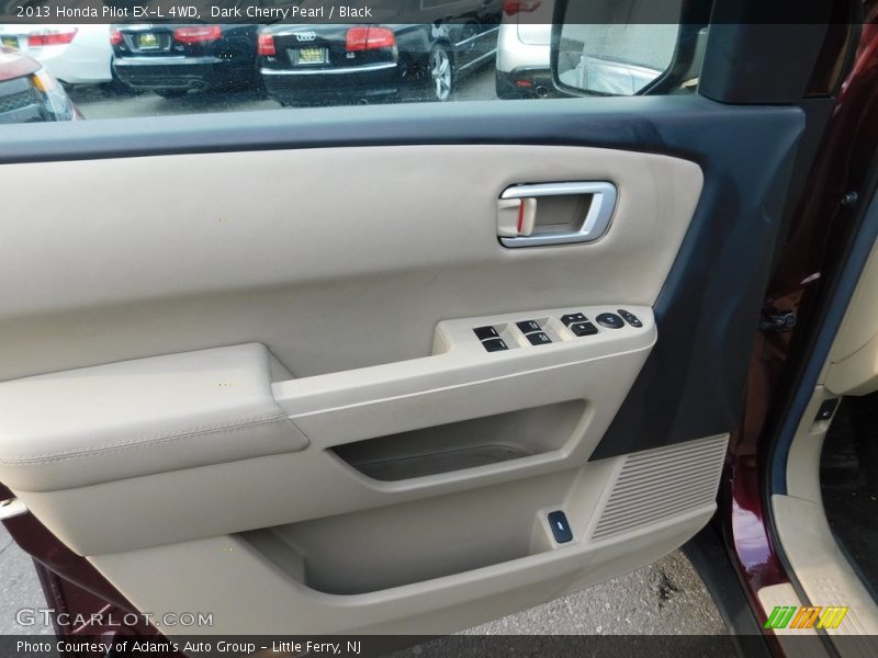 Dark Cherry Pearl / Black 2013 Honda Pilot EX-L 4WD