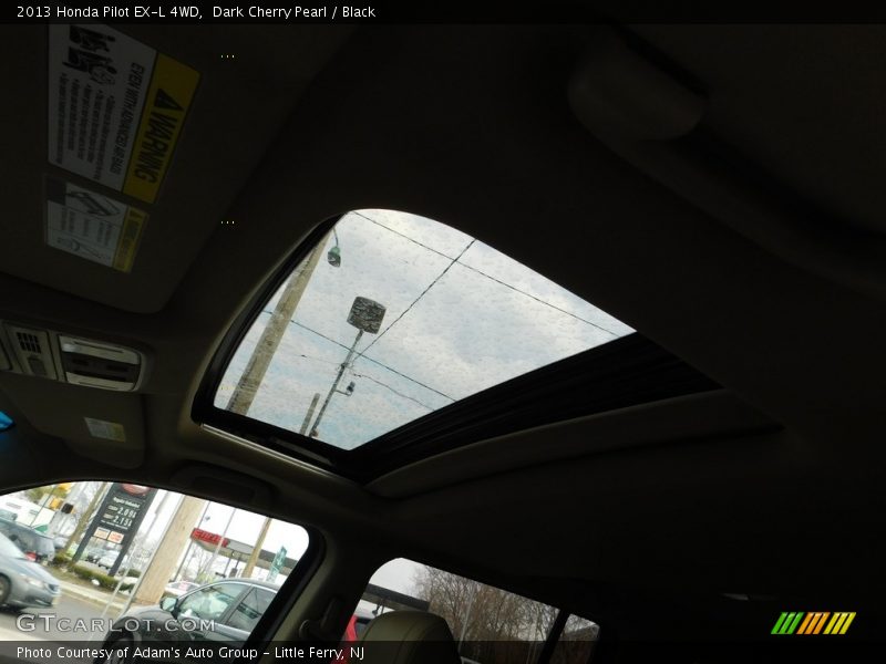 Dark Cherry Pearl / Black 2013 Honda Pilot EX-L 4WD