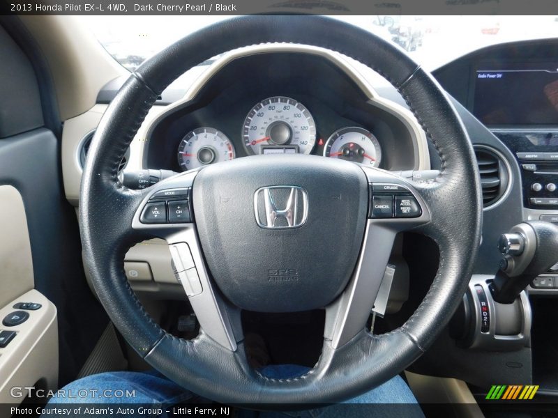 Dark Cherry Pearl / Black 2013 Honda Pilot EX-L 4WD