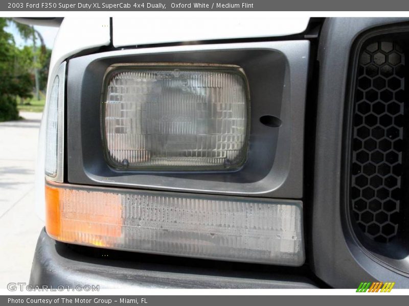 Oxford White / Medium Flint 2003 Ford F350 Super Duty XL SuperCab 4x4 Dually