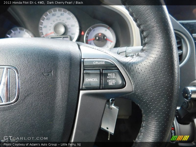 Dark Cherry Pearl / Black 2013 Honda Pilot EX-L 4WD