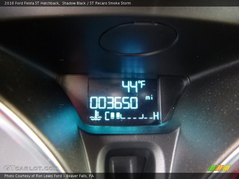 Shadow Black / ST Recaro Smoke Storm 2016 Ford Fiesta ST Hatchback