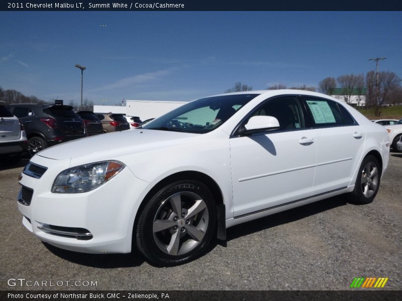 Summit White / Cocoa/Cashmere 2011 Chevrolet Malibu LT