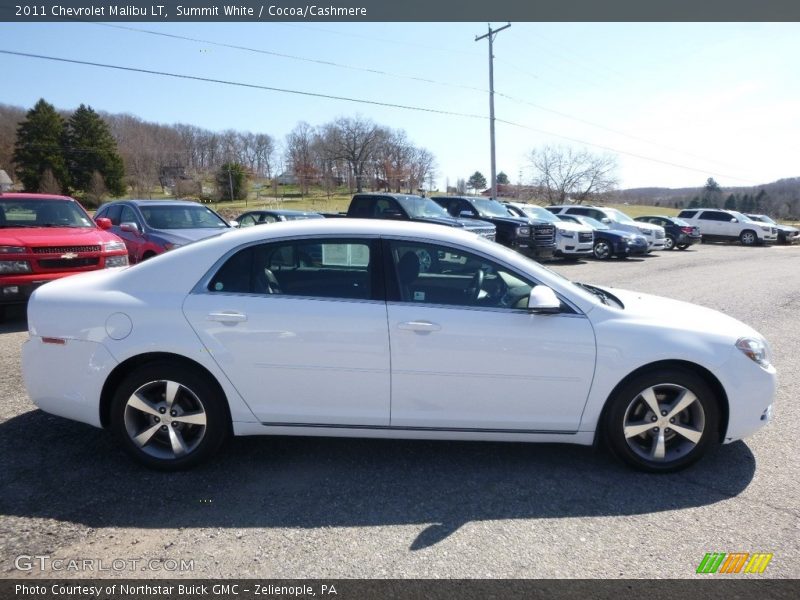 Summit White / Cocoa/Cashmere 2011 Chevrolet Malibu LT