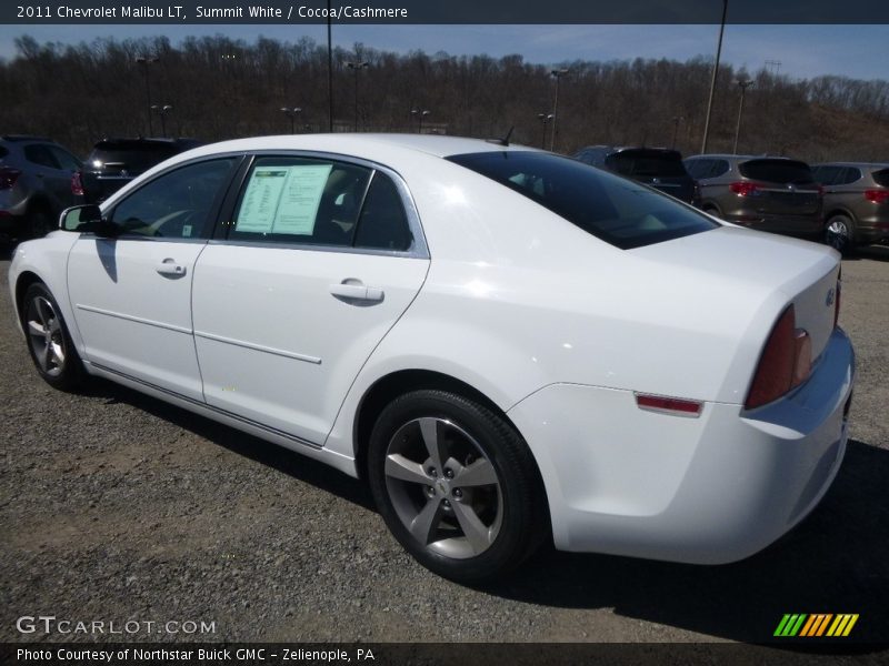 Summit White / Cocoa/Cashmere 2011 Chevrolet Malibu LT