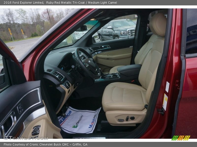 Ruby Red Metallic Tri-Coat / Medium Light Camel 2016 Ford Explorer Limited