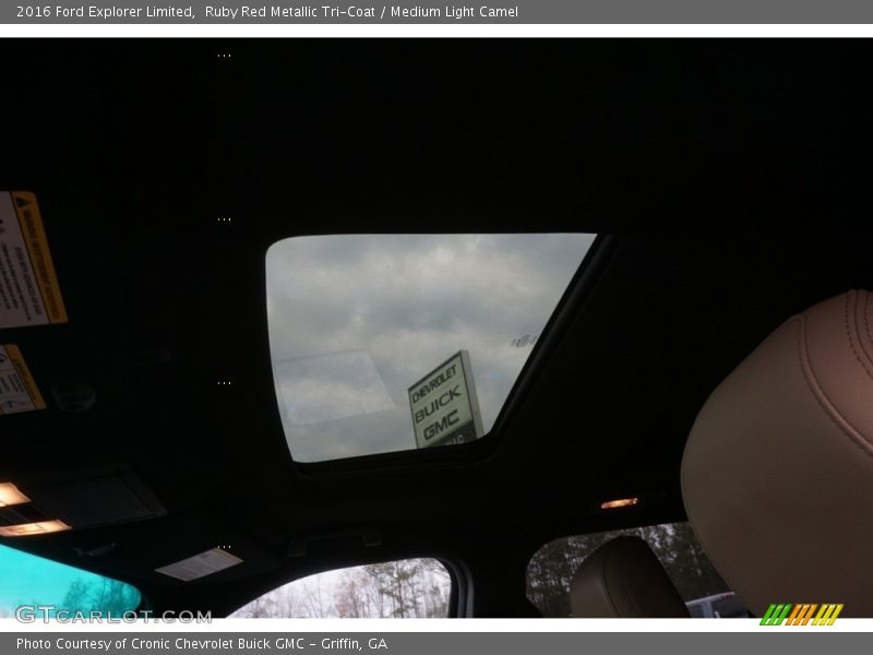 Ruby Red Metallic Tri-Coat / Medium Light Camel 2016 Ford Explorer Limited