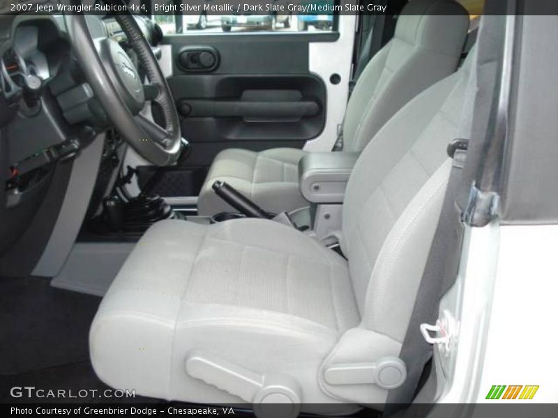 Bright Silver Metallic / Dark Slate Gray/Medium Slate Gray 2007 Jeep Wrangler Rubicon 4x4