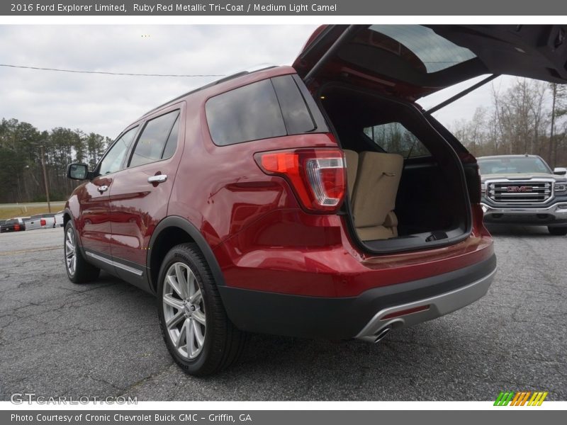 Ruby Red Metallic Tri-Coat / Medium Light Camel 2016 Ford Explorer Limited