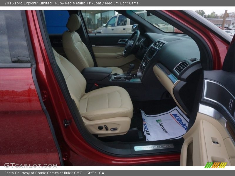 Ruby Red Metallic Tri-Coat / Medium Light Camel 2016 Ford Explorer Limited