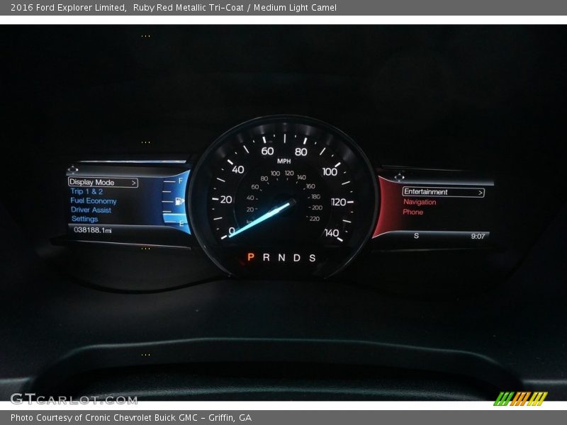 Ruby Red Metallic Tri-Coat / Medium Light Camel 2016 Ford Explorer Limited