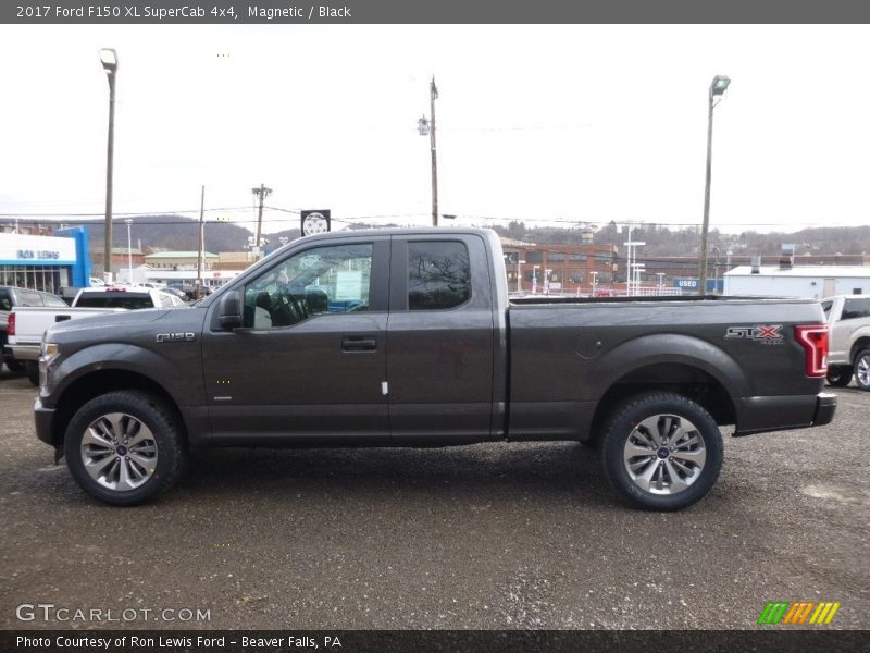 Magnetic / Black 2017 Ford F150 XL SuperCab 4x4