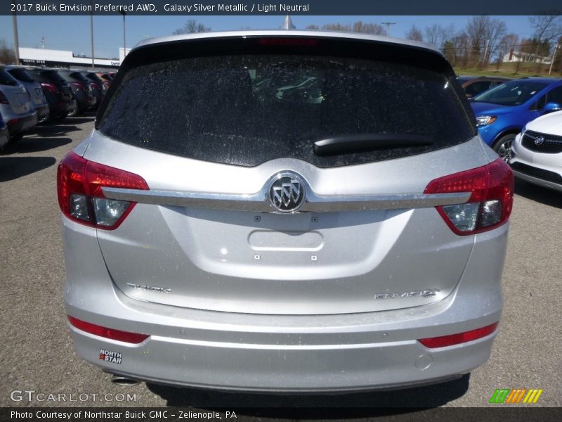 Galaxy Silver Metallic / Light Neutral 2017 Buick Envision Preferred AWD