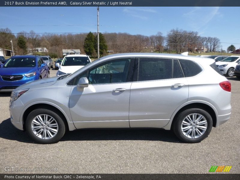 Galaxy Silver Metallic / Light Neutral 2017 Buick Envision Preferred AWD