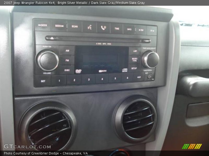 Bright Silver Metallic / Dark Slate Gray/Medium Slate Gray 2007 Jeep Wrangler Rubicon 4x4