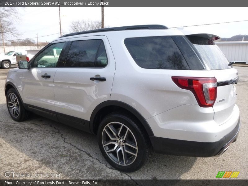 Ingot Silver / Ebony Black 2017 Ford Explorer Sport 4WD