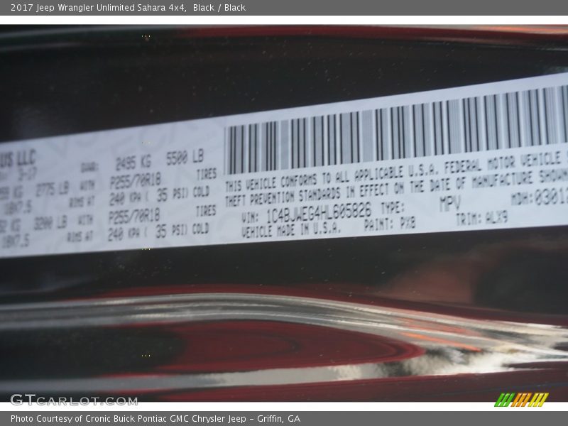 Black / Black 2017 Jeep Wrangler Unlimited Sahara 4x4