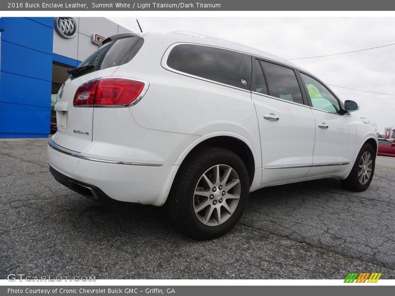 Summit White / Light Titanium/Dark Titanium 2016 Buick Enclave Leather