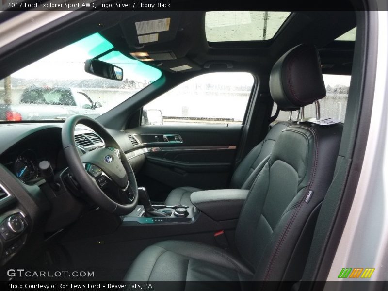 Ingot Silver / Ebony Black 2017 Ford Explorer Sport 4WD