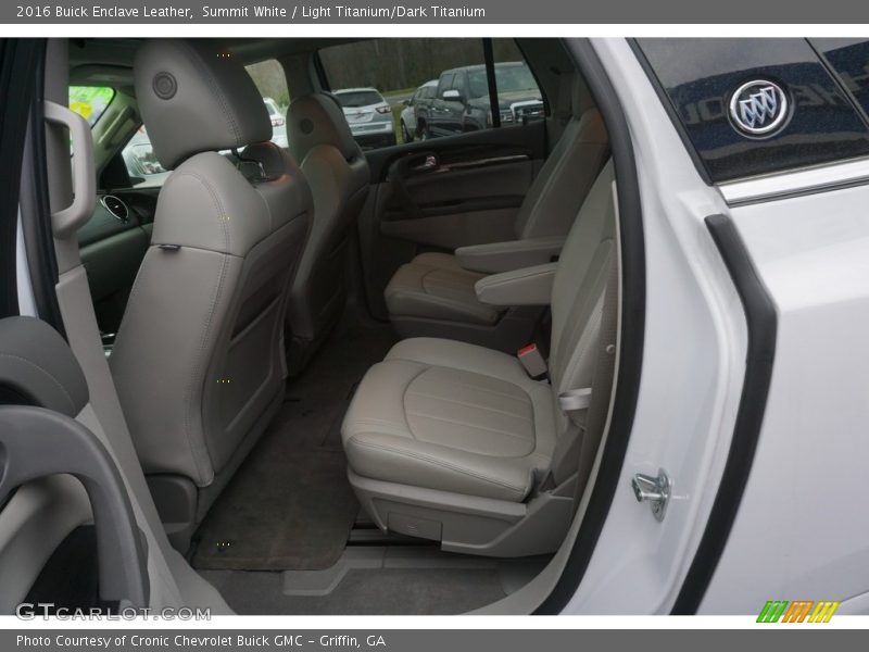 Summit White / Light Titanium/Dark Titanium 2016 Buick Enclave Leather