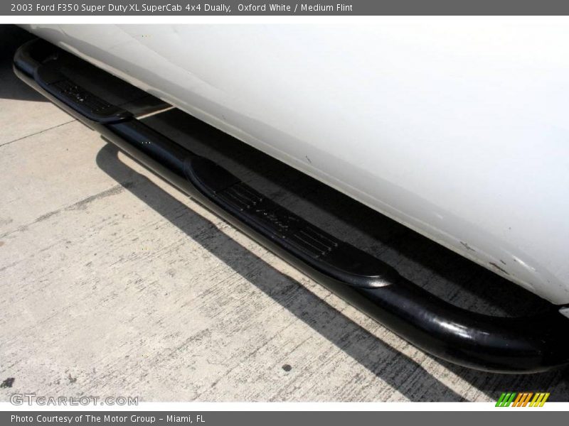 Oxford White / Medium Flint 2003 Ford F350 Super Duty XL SuperCab 4x4 Dually