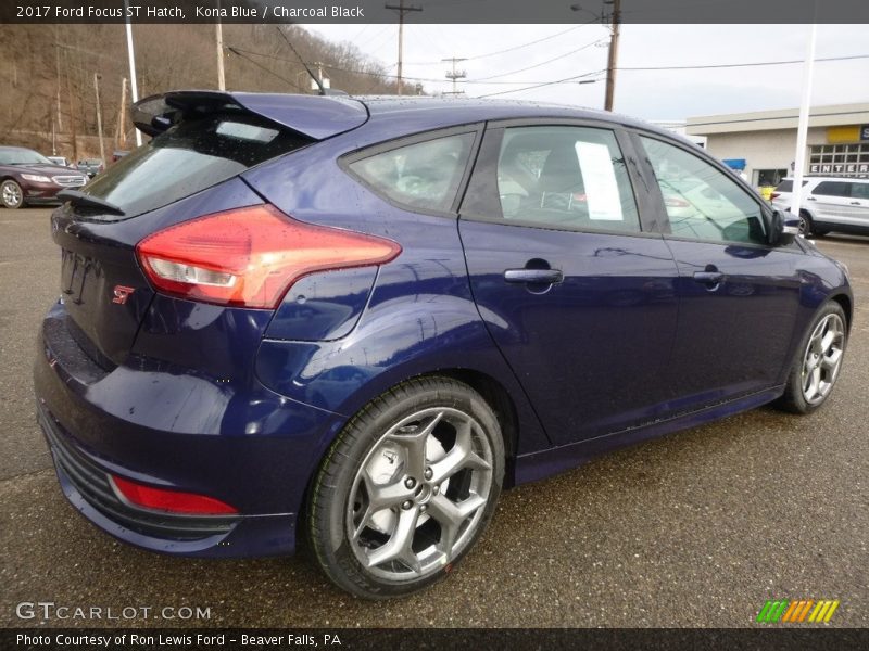 Kona Blue / Charcoal Black 2017 Ford Focus ST Hatch