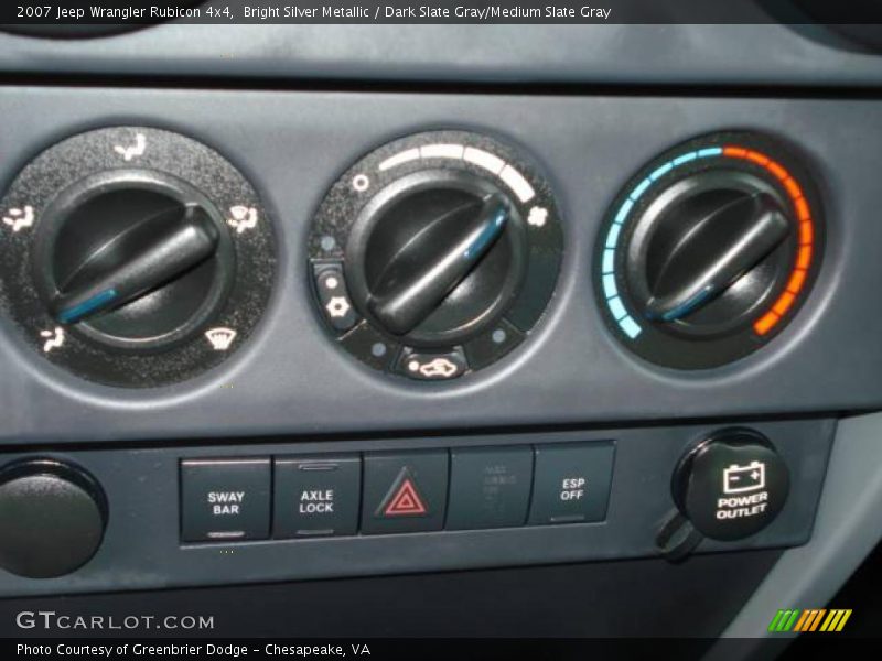 Bright Silver Metallic / Dark Slate Gray/Medium Slate Gray 2007 Jeep Wrangler Rubicon 4x4