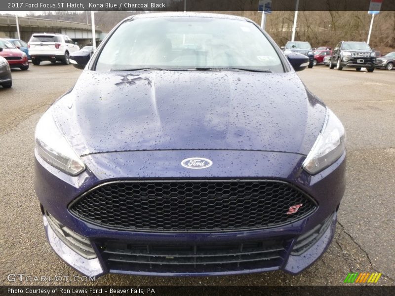 Kona Blue / Charcoal Black 2017 Ford Focus ST Hatch