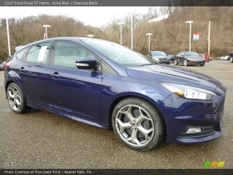 Kona Blue / Charcoal Black 2017 Ford Focus ST Hatch