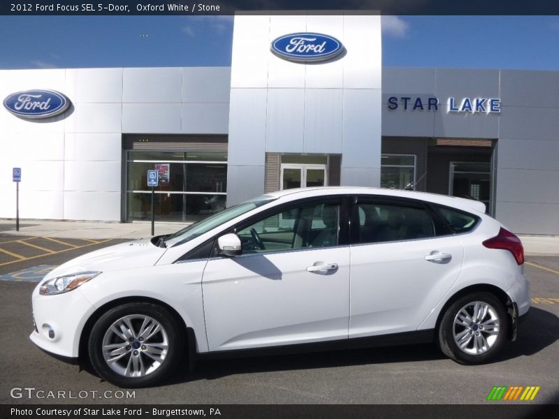 Oxford White / Stone 2012 Ford Focus SEL 5-Door