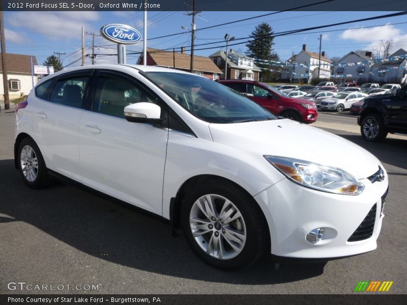 Oxford White / Stone 2012 Ford Focus SEL 5-Door