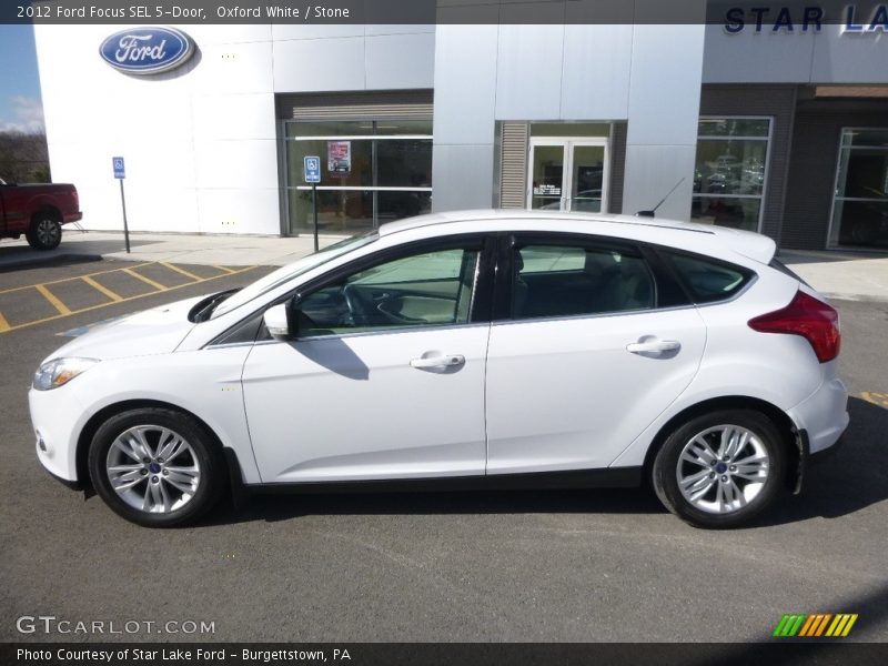 Oxford White / Stone 2012 Ford Focus SEL 5-Door