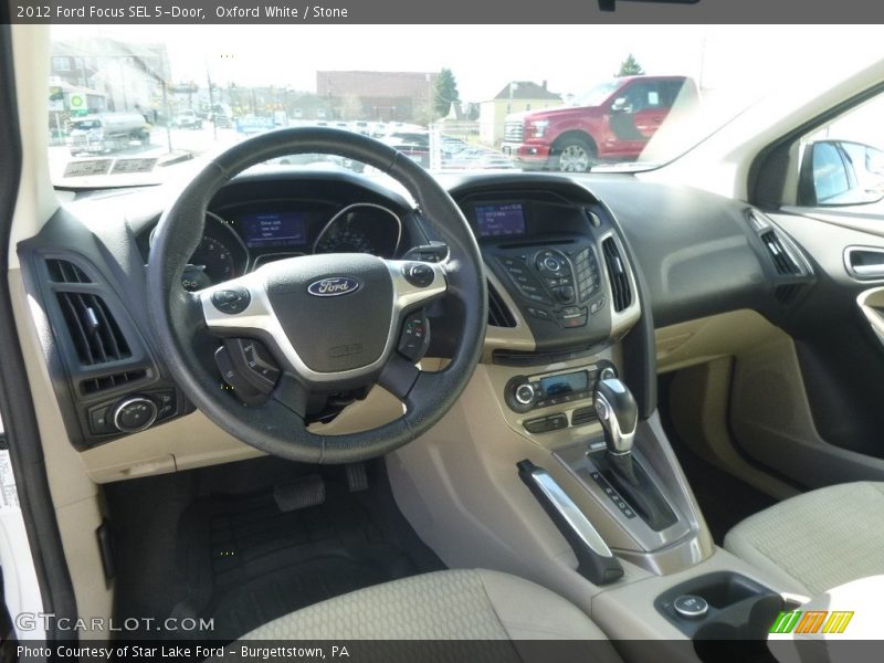 Oxford White / Stone 2012 Ford Focus SEL 5-Door