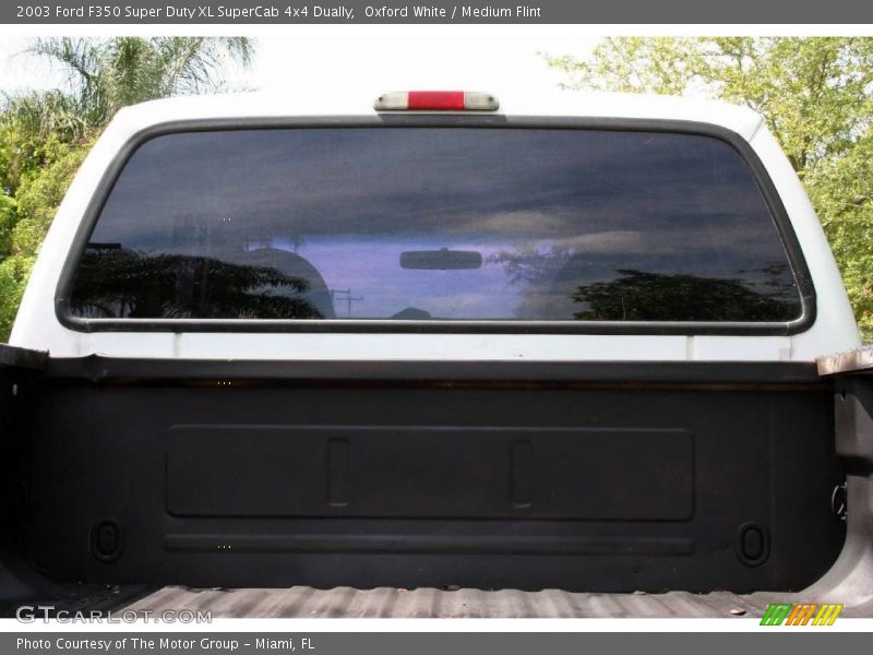 Oxford White / Medium Flint 2003 Ford F350 Super Duty XL SuperCab 4x4 Dually