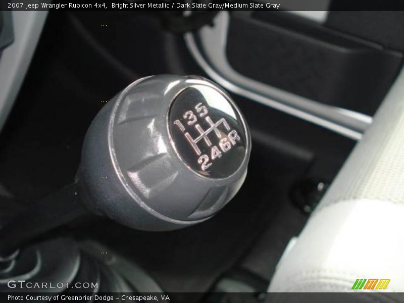 Bright Silver Metallic / Dark Slate Gray/Medium Slate Gray 2007 Jeep Wrangler Rubicon 4x4