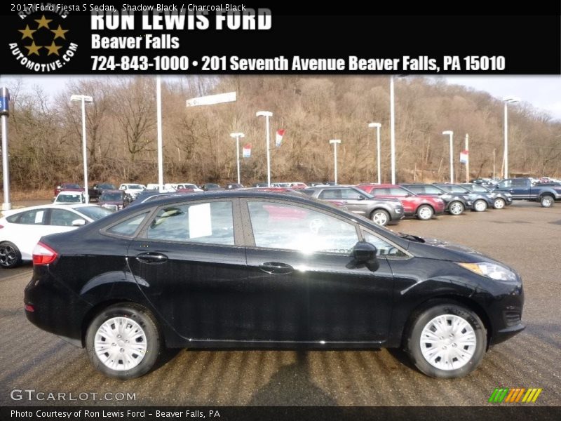 Shadow Black / Charcoal Black 2017 Ford Fiesta S Sedan
