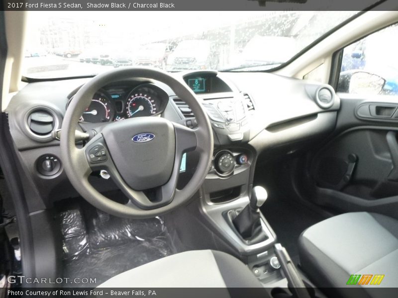 Shadow Black / Charcoal Black 2017 Ford Fiesta S Sedan