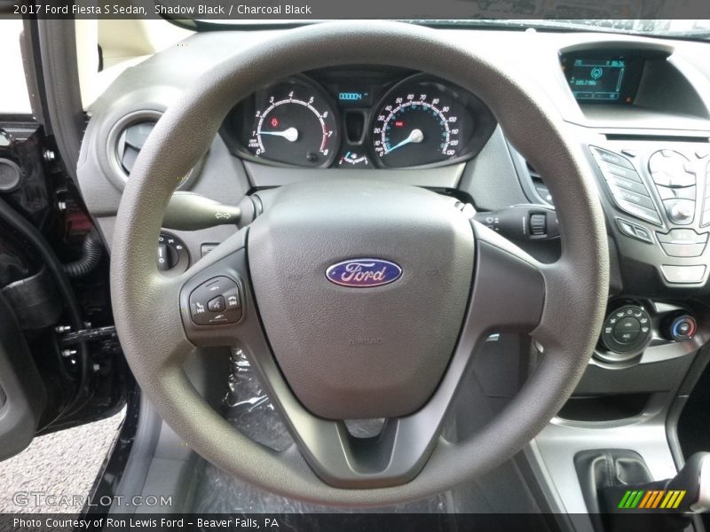 Shadow Black / Charcoal Black 2017 Ford Fiesta S Sedan
