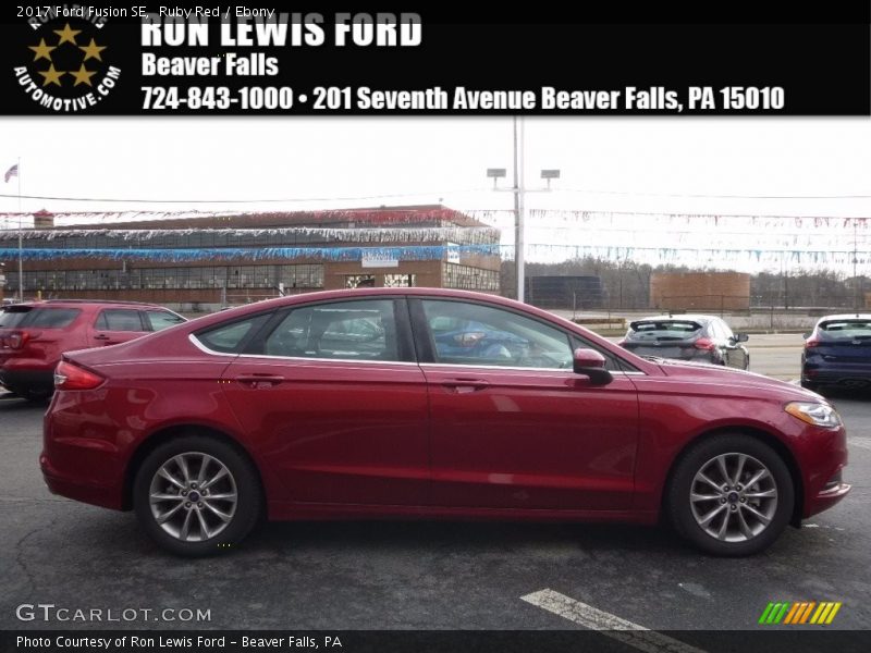 Ruby Red / Ebony 2017 Ford Fusion SE