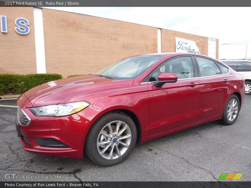 Ruby Red / Ebony 2017 Ford Fusion SE