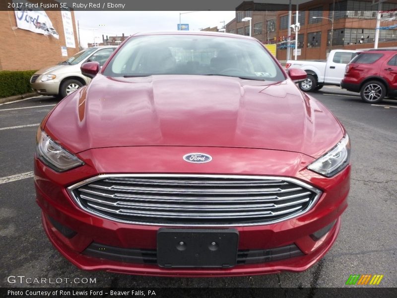 Ruby Red / Ebony 2017 Ford Fusion SE
