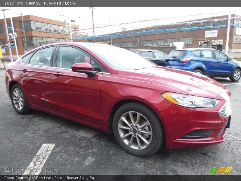 Ruby Red / Ebony 2017 Ford Fusion SE