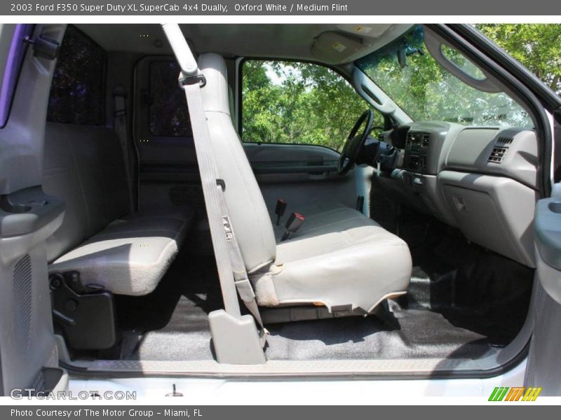 Oxford White / Medium Flint 2003 Ford F350 Super Duty XL SuperCab 4x4 Dually