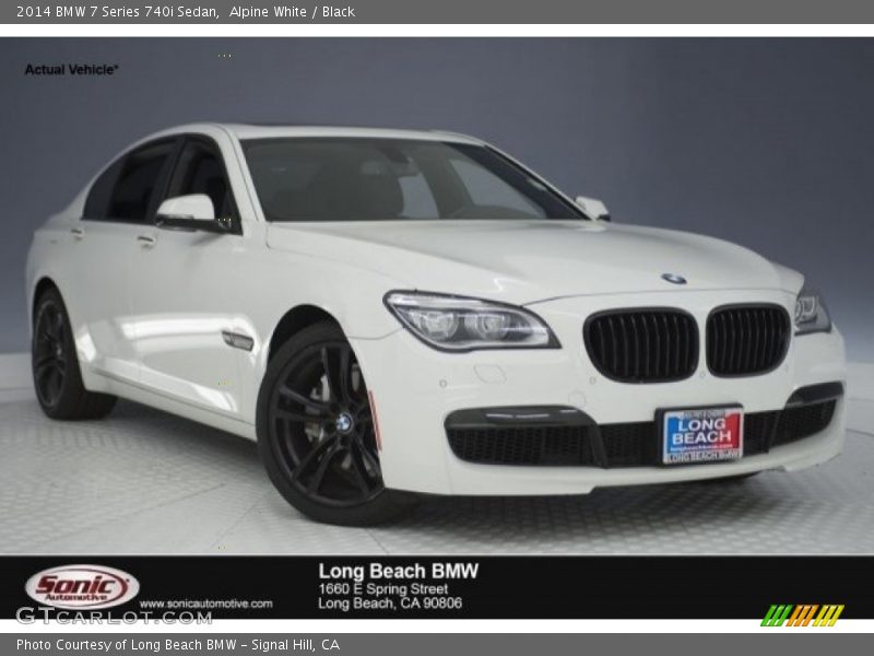 Alpine White / Black 2014 BMW 7 Series 740i Sedan