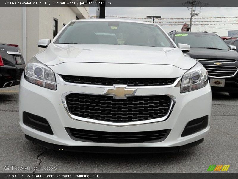 Summit White / Jet Black/Titanium 2014 Chevrolet Malibu LT